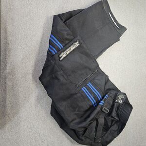 Fly Racing Free Ride Pants Mens Sz 28 Black Blue Motocross BMX Offroad Gear EUC